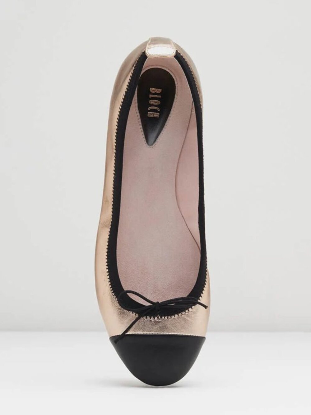 Bloch Chara Metallic Rose Gold Ballet Flats